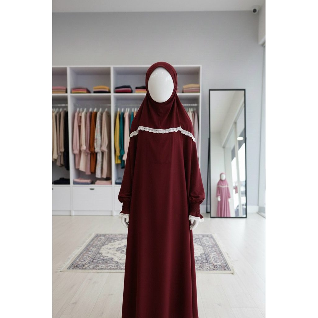 MUKENA HADROMAUT ANAK DAN REMAJA  mukena anak mukena remaja mukena terusan mukena rayon premium baha