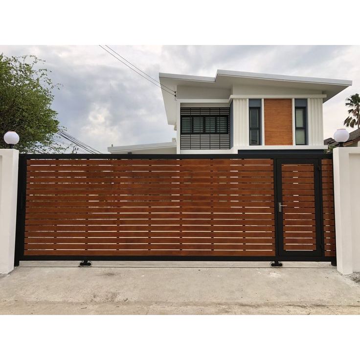 Pagar GRC Motif Kayu Besi Holo Listplank Jakarta Untuk Dekorasi Rumah