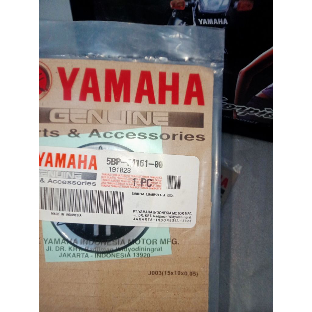 embem garputala/emblem tangki scorpio G steko original