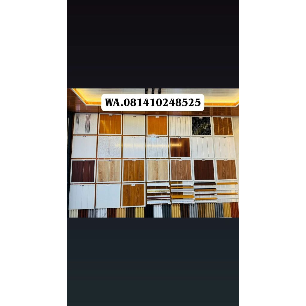 terbaru plafon PVC glossy 4/6Meter anti air dan rayap harga dan kualitas termurah se-jabodetabek