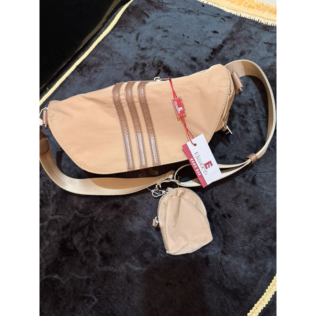 TAS SELEMPANG SLINGBAG ELIZABETH COKLAT NEW