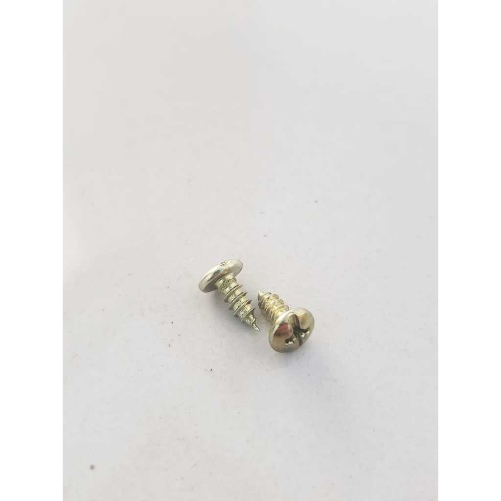 Baut Tapping M3x10mm Skrup Kuning Galvaniz Steel @200pcs