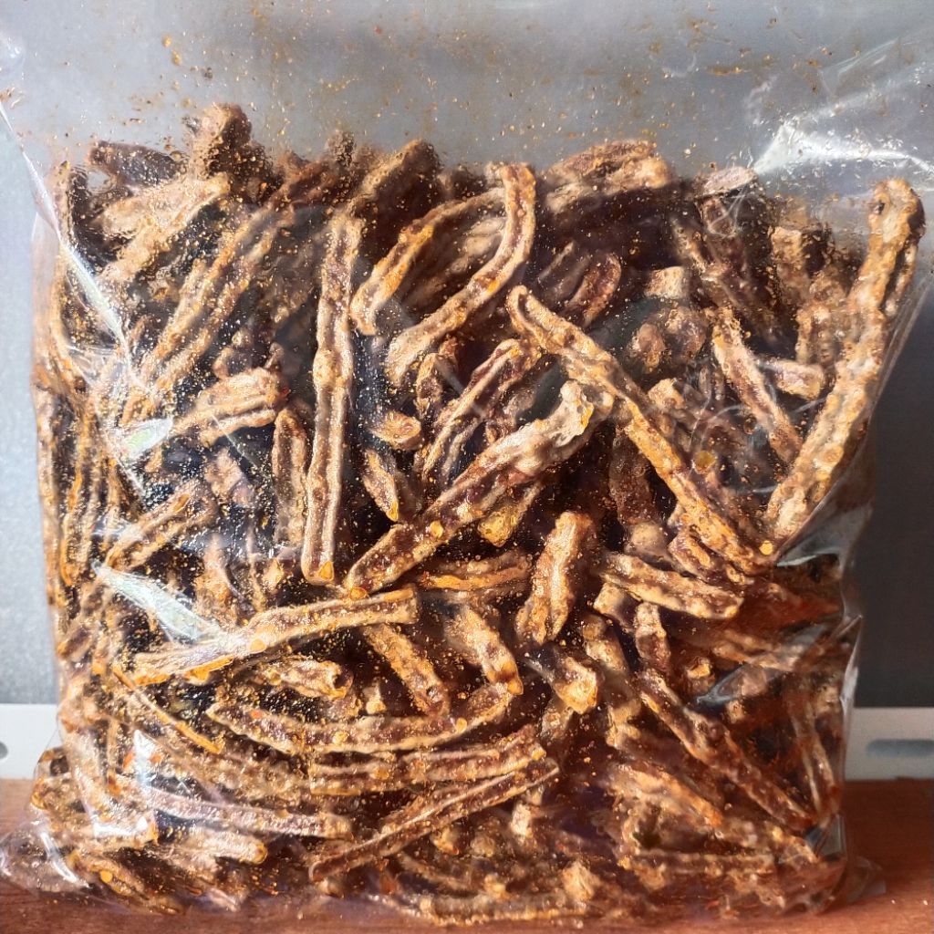 Kerupuk Seblak Jengkol Stik/ Kerupuk Jengkol Pedas Daun Jeruk 1kg