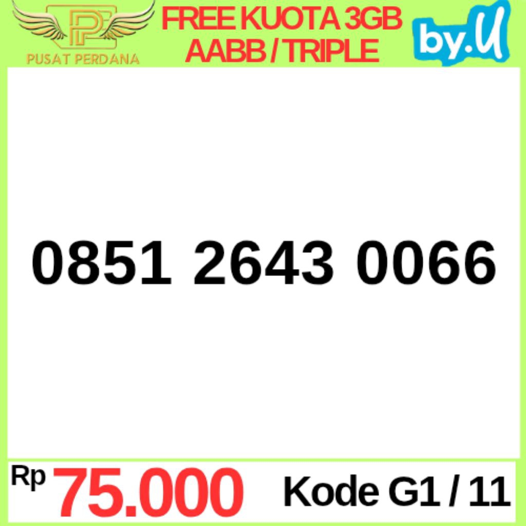 Spesial Nomer Cantik Kartu Perdana By U Telkomsel