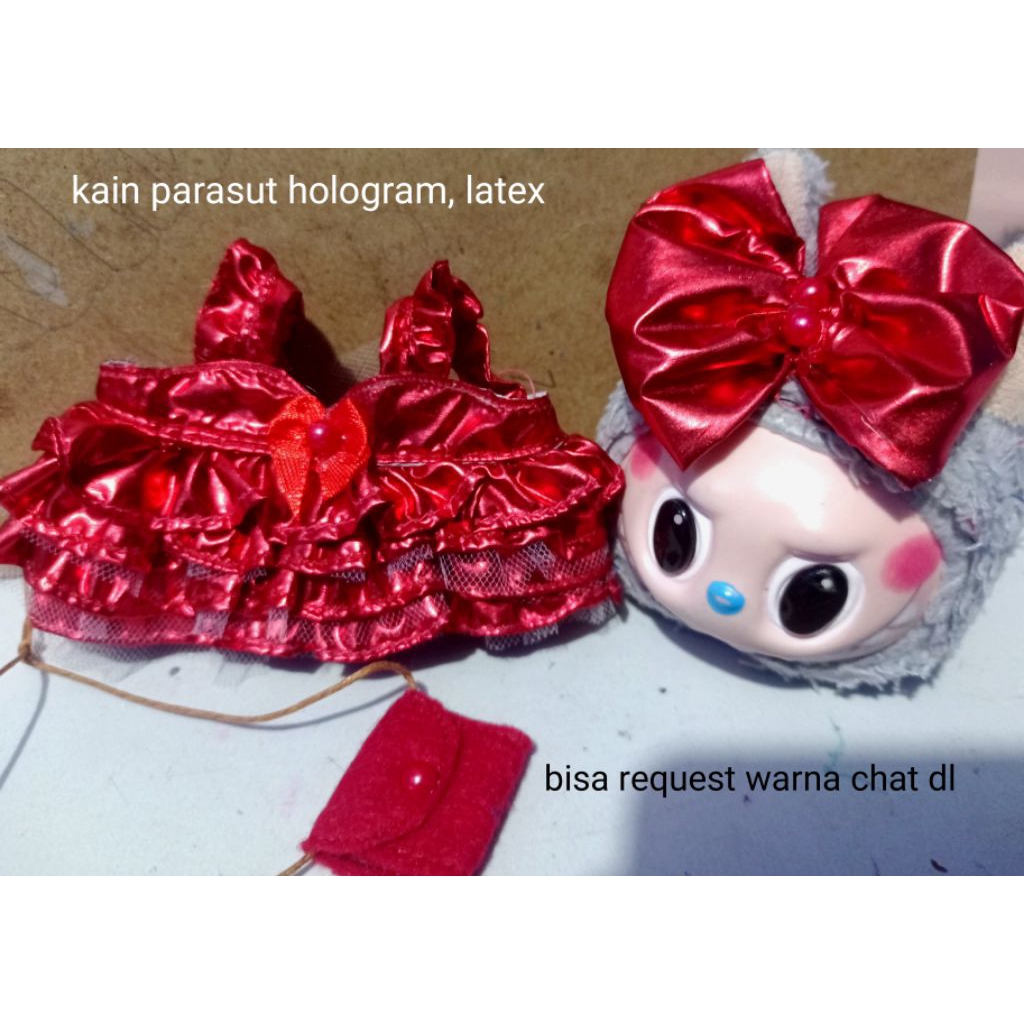 baju boneka labubu handmade