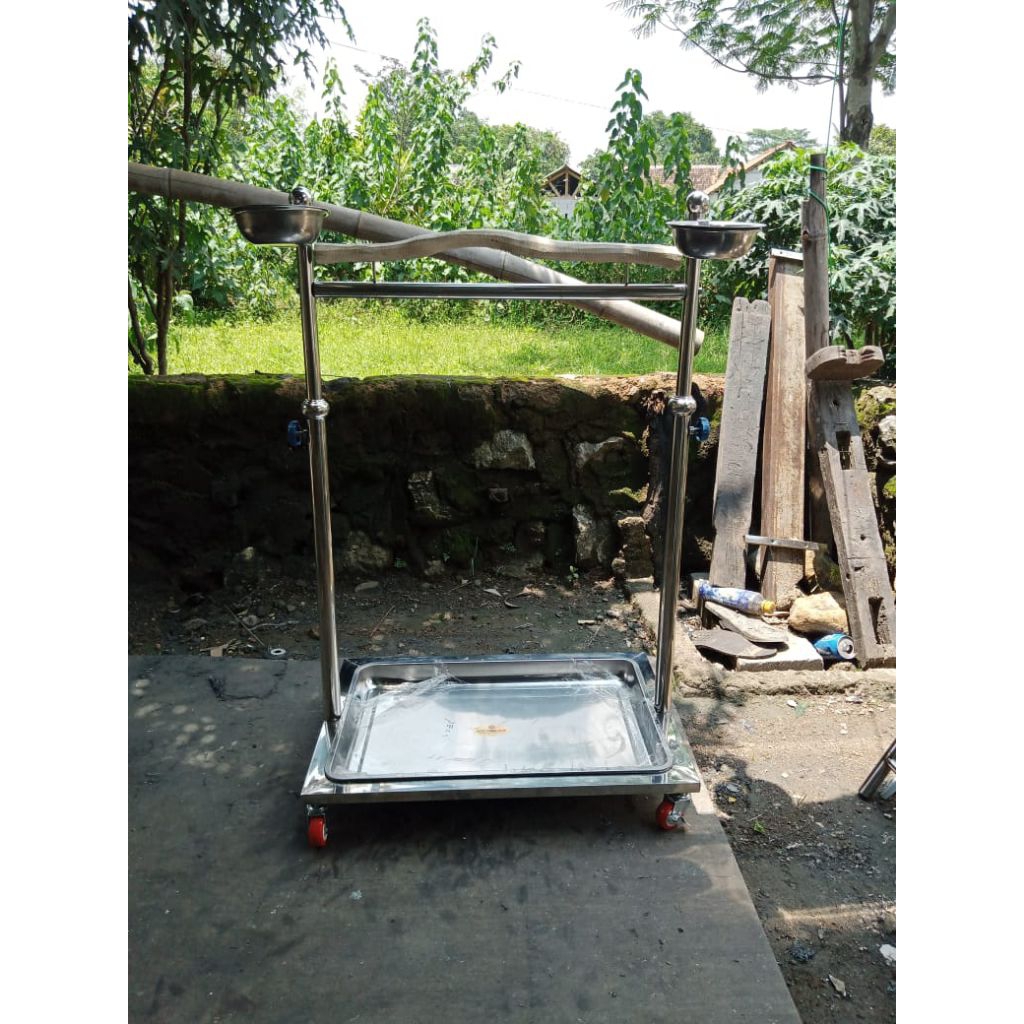 Tangkringan Burung kakatua Stainless
