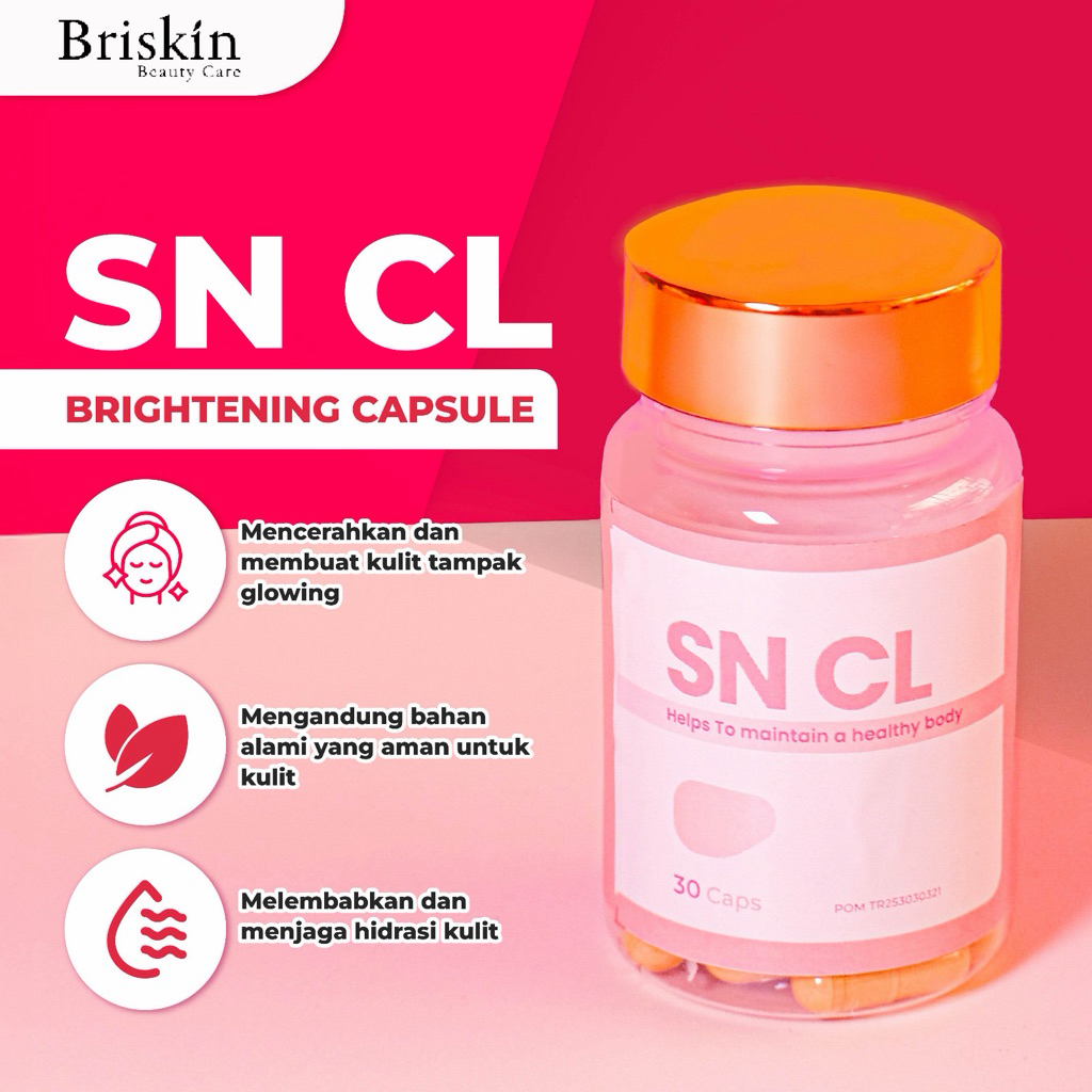 SN CL Whitening Suplemen - Pemutih Badan Bpom Ampuh Memutihkan Badan