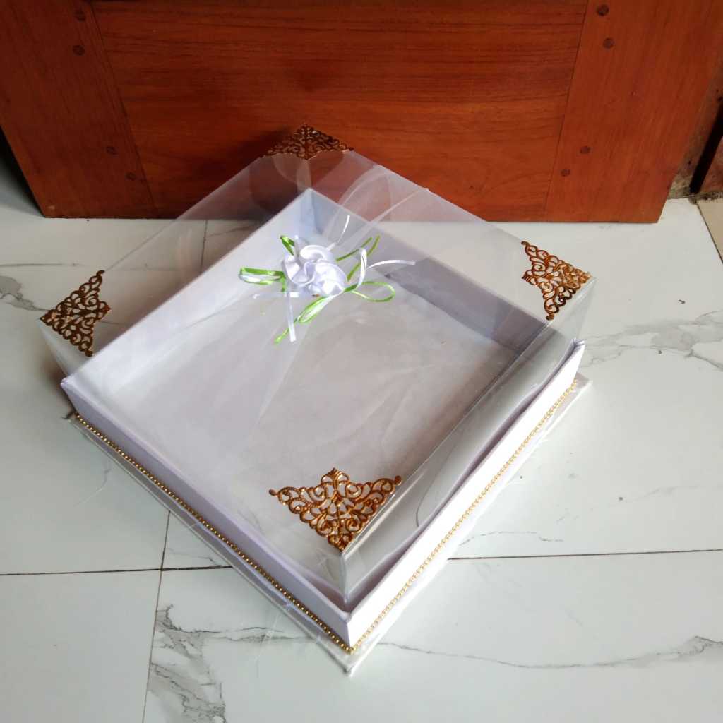 Matras_Shop Box Kue Minimalis Mika Kue Ulang Tahun Cake Box Mika Kek Packaging Kue Hampers Dus Kue