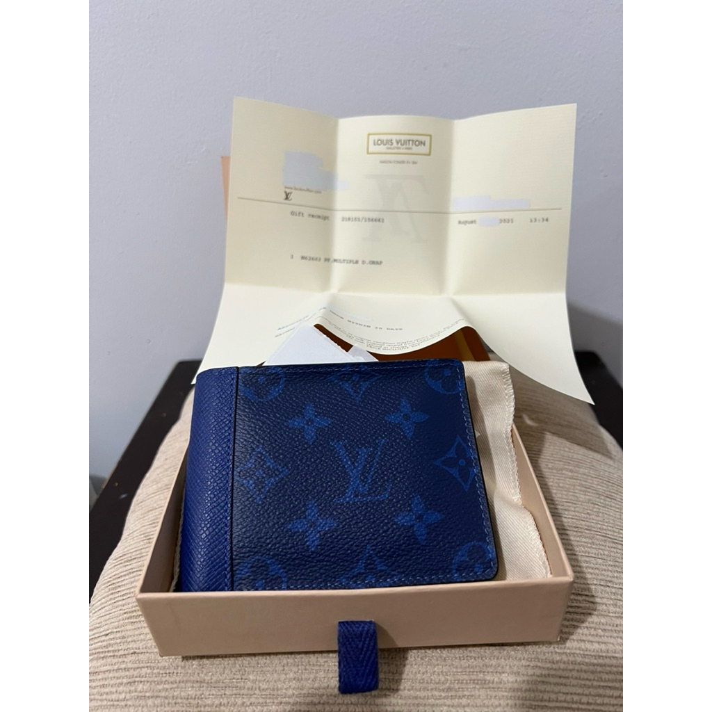 Multiple Wallet Monogram LV Pacific Taiga Blue