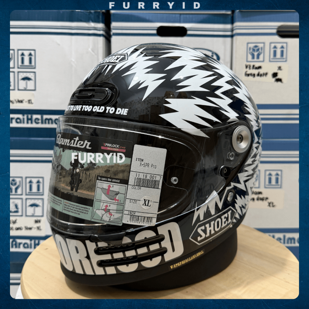 HELM FULL FACE SHOEI GLAMSTER NEIGHBORHOOD