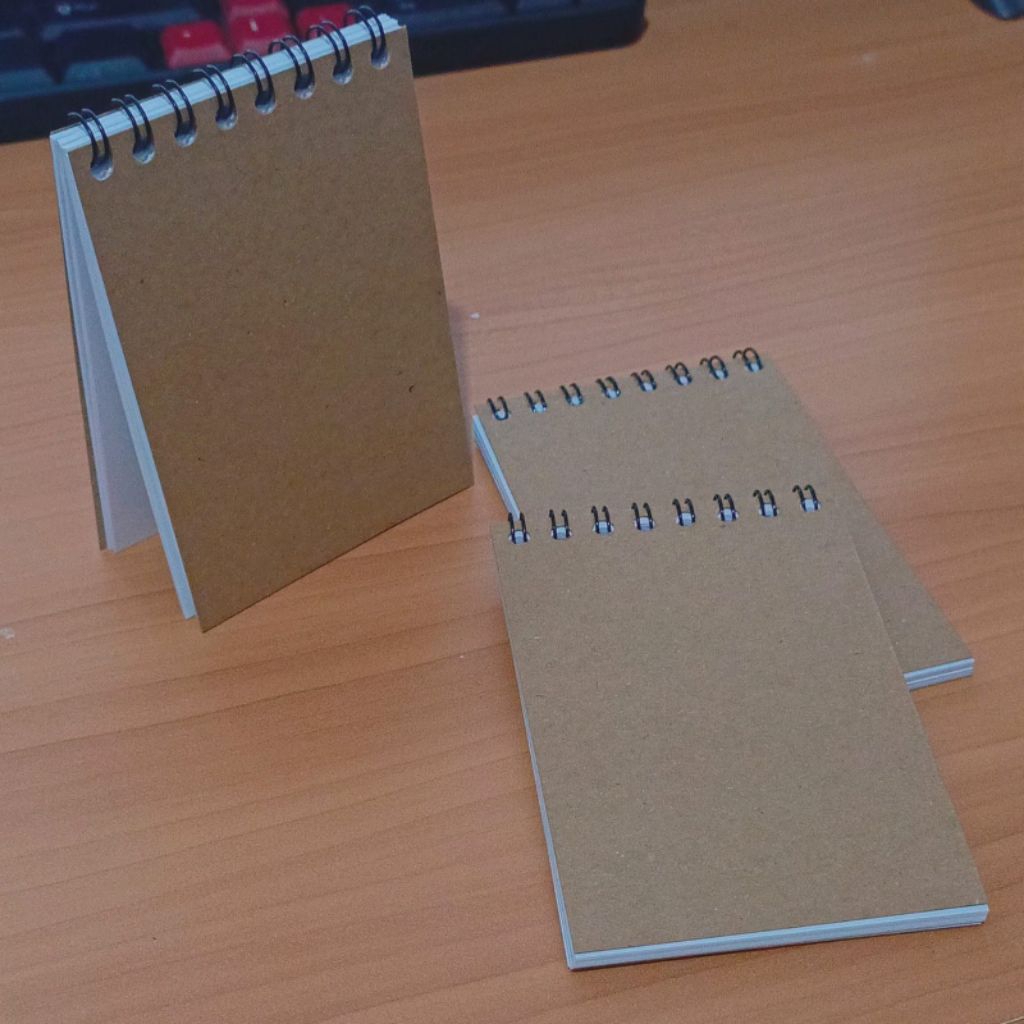 Block Note A7 mini notebook kraft isi Polos 7x10cm