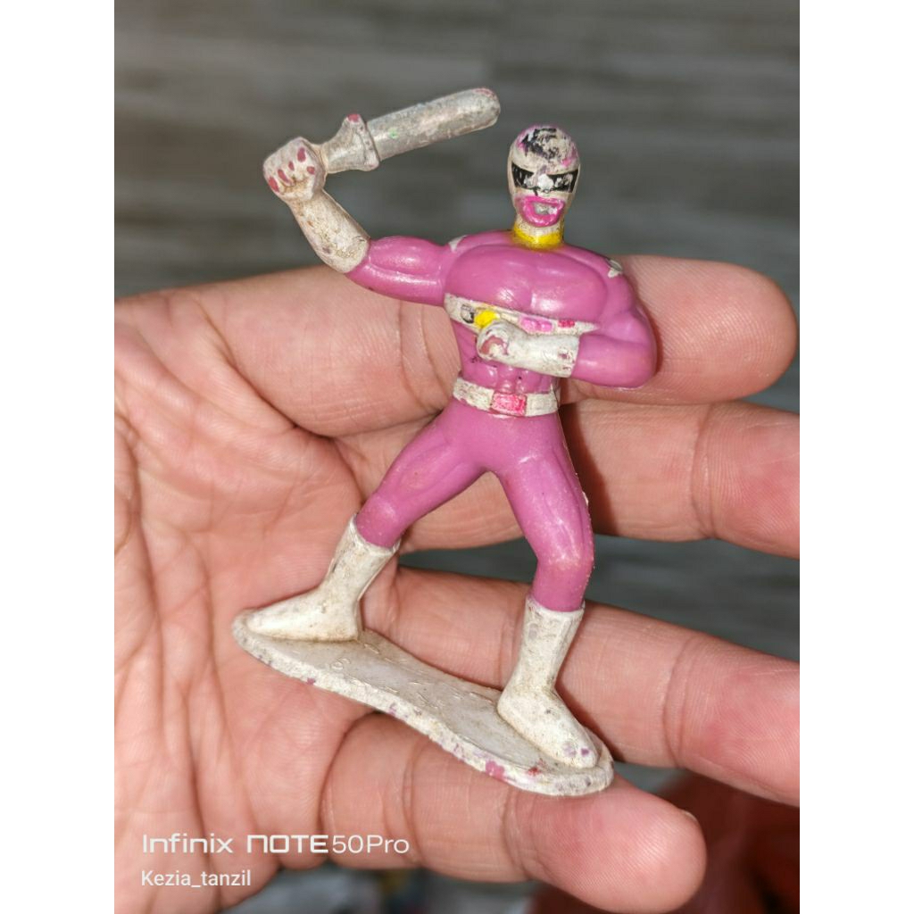 ACTION FIGURE FIGUR LAWAS VINTAGE SUPEHERO SUPER HERO WEAPON SENJATA KARET PADAT MMPR MIGHTY MORPHIN