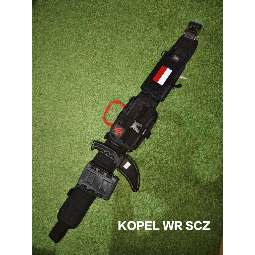 KOPEL FULL SET TACTICAL PISAU LURUS/KOPEL FULL SET TACT KERAMBIT HITAM/KOPEL FULL SET KERAMBIT HIJAU