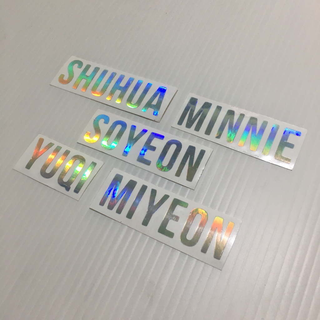 Sticker Hologram - IDLE (G)-IDLE GIDLE (Name Only)