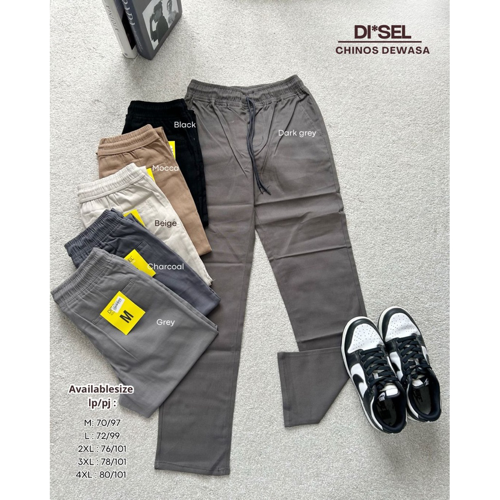 Celana Chinos Pria Celana RIB Diesel