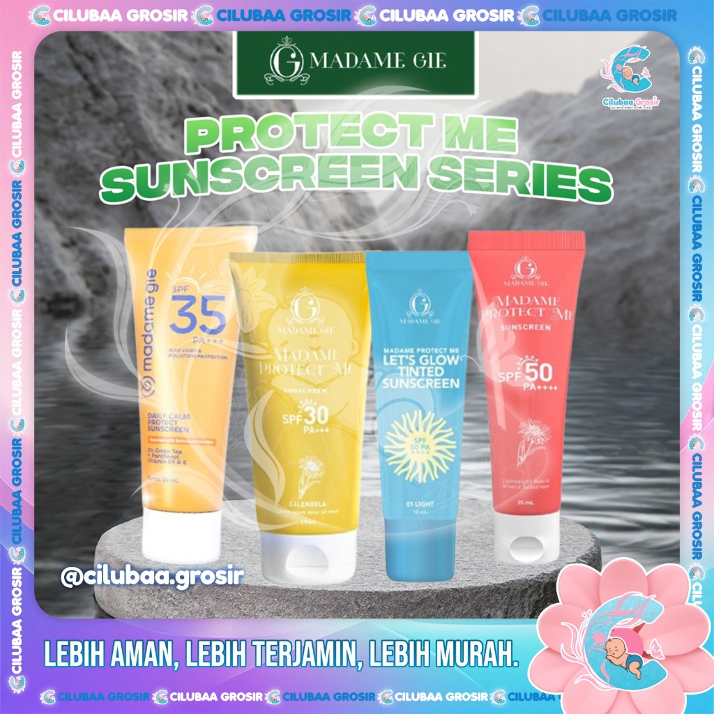 Madame Gie Madame Protect Me Sunscreen SPF 30 PA +++ With Calendulla ||  Madame Gie Protect Me Let's