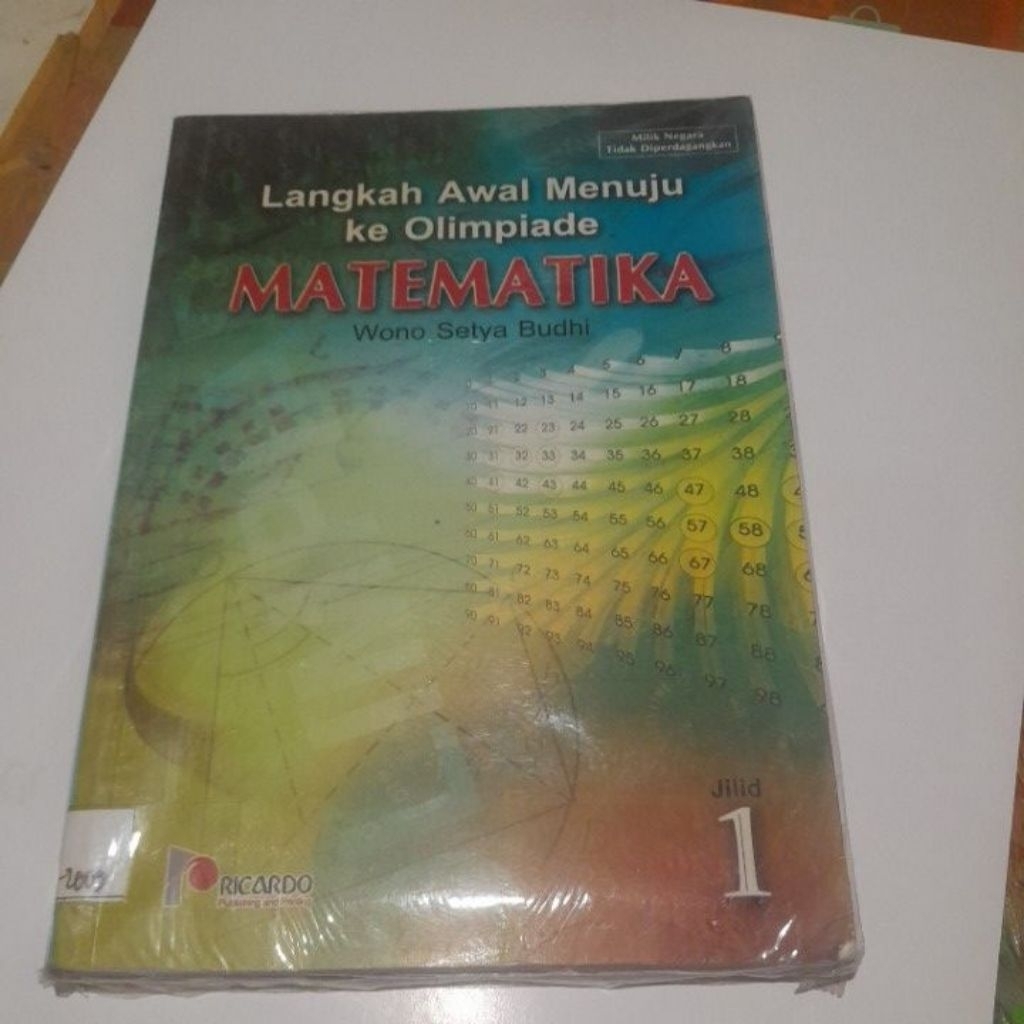 BUKU LANGKAH AWAL MENUJU KE OLIMPIADE MATEMATIKA JILID 1