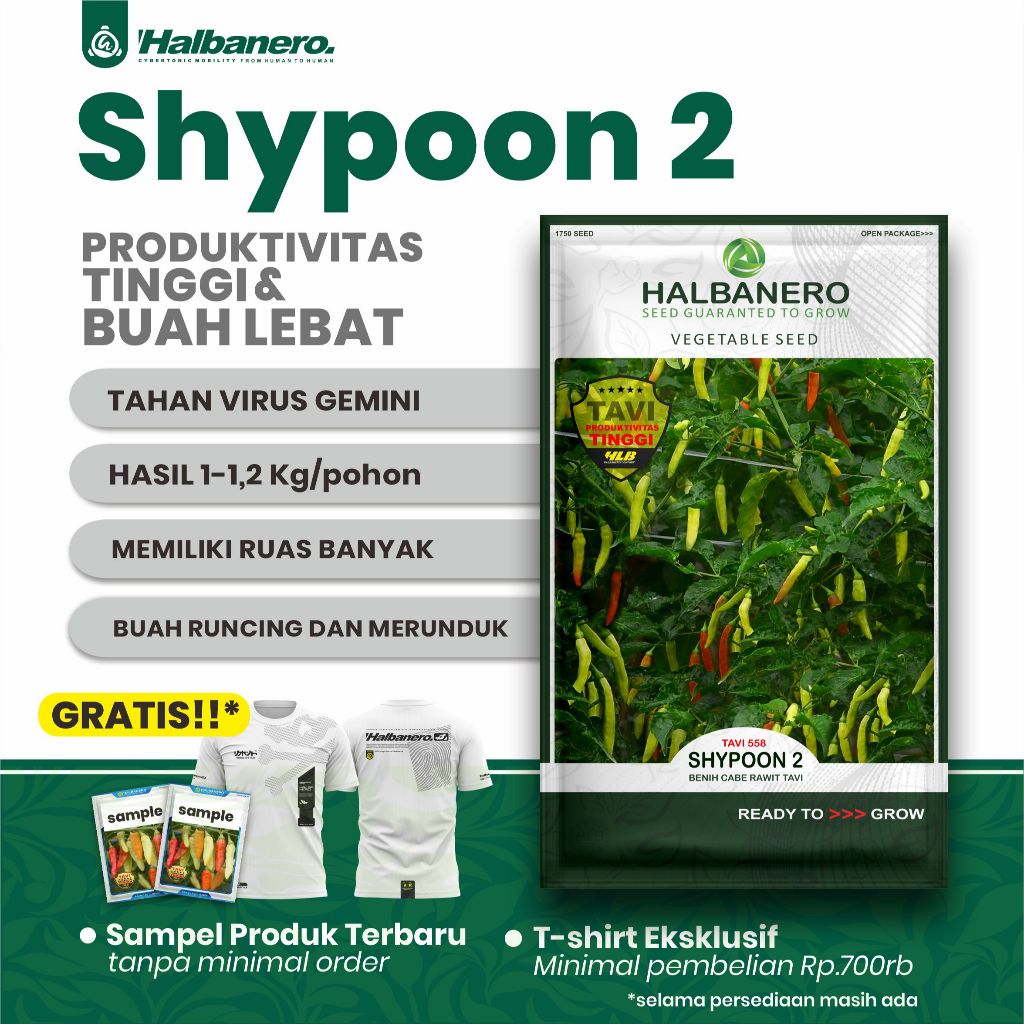 CABAI RAWIT NEW SHYPOON 2 TAVI 558 - HALBANERO