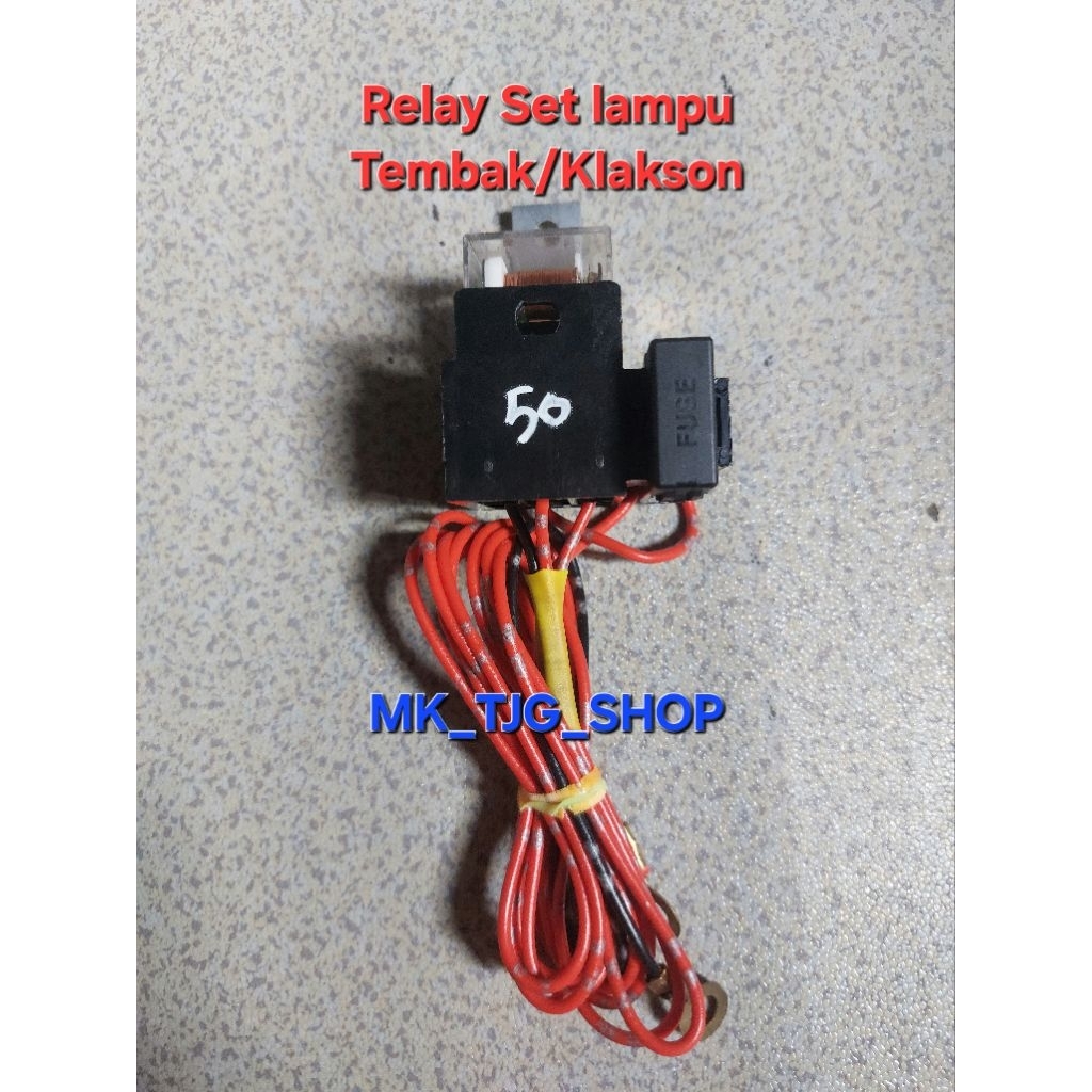 Relay Set Lampu Tembak Klakson