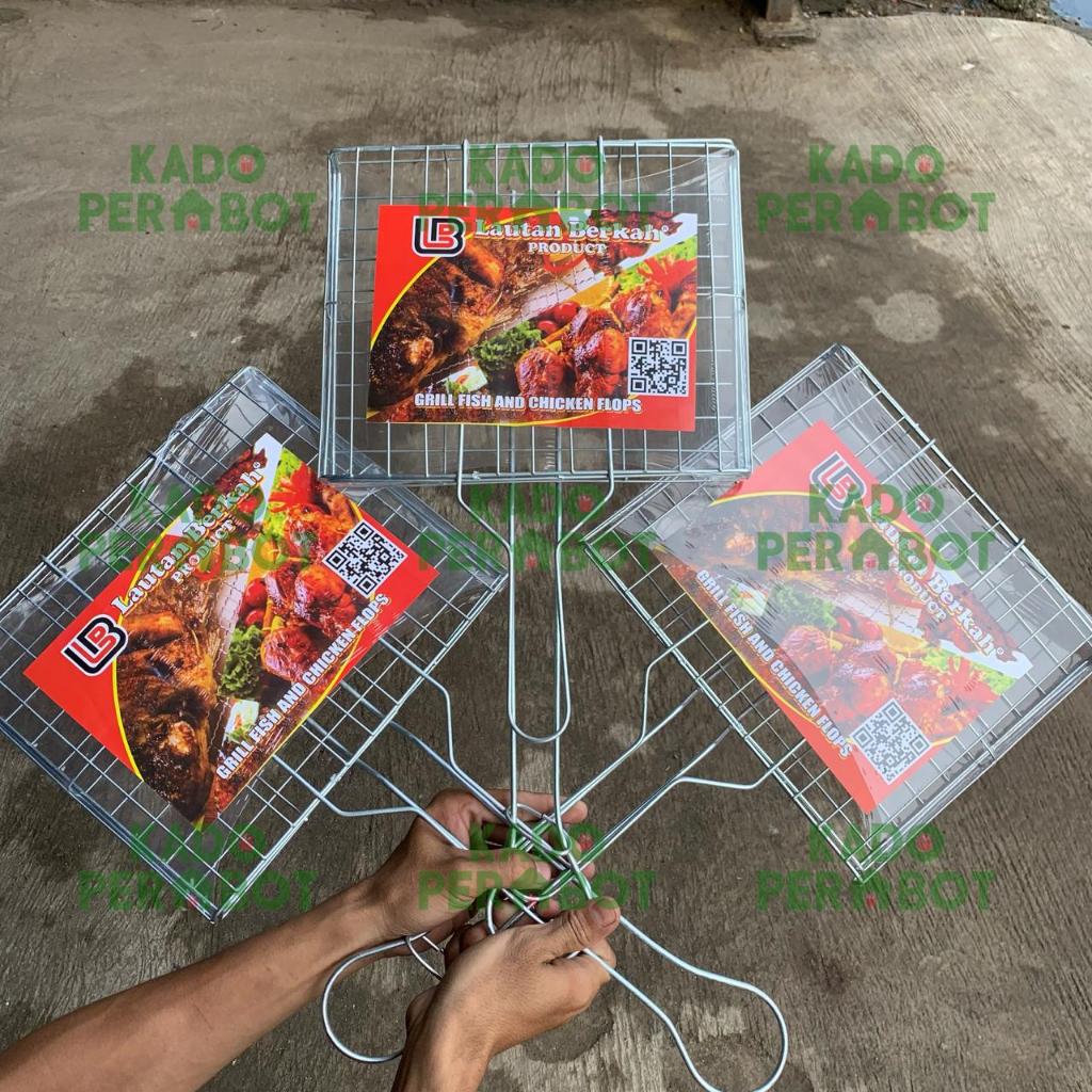 Jepitan Ikan Bakar Lb full Stainless-Penjepit Ikan Lautan Berkah-Panggangan Ayam & Ikan-Penjepit Ika