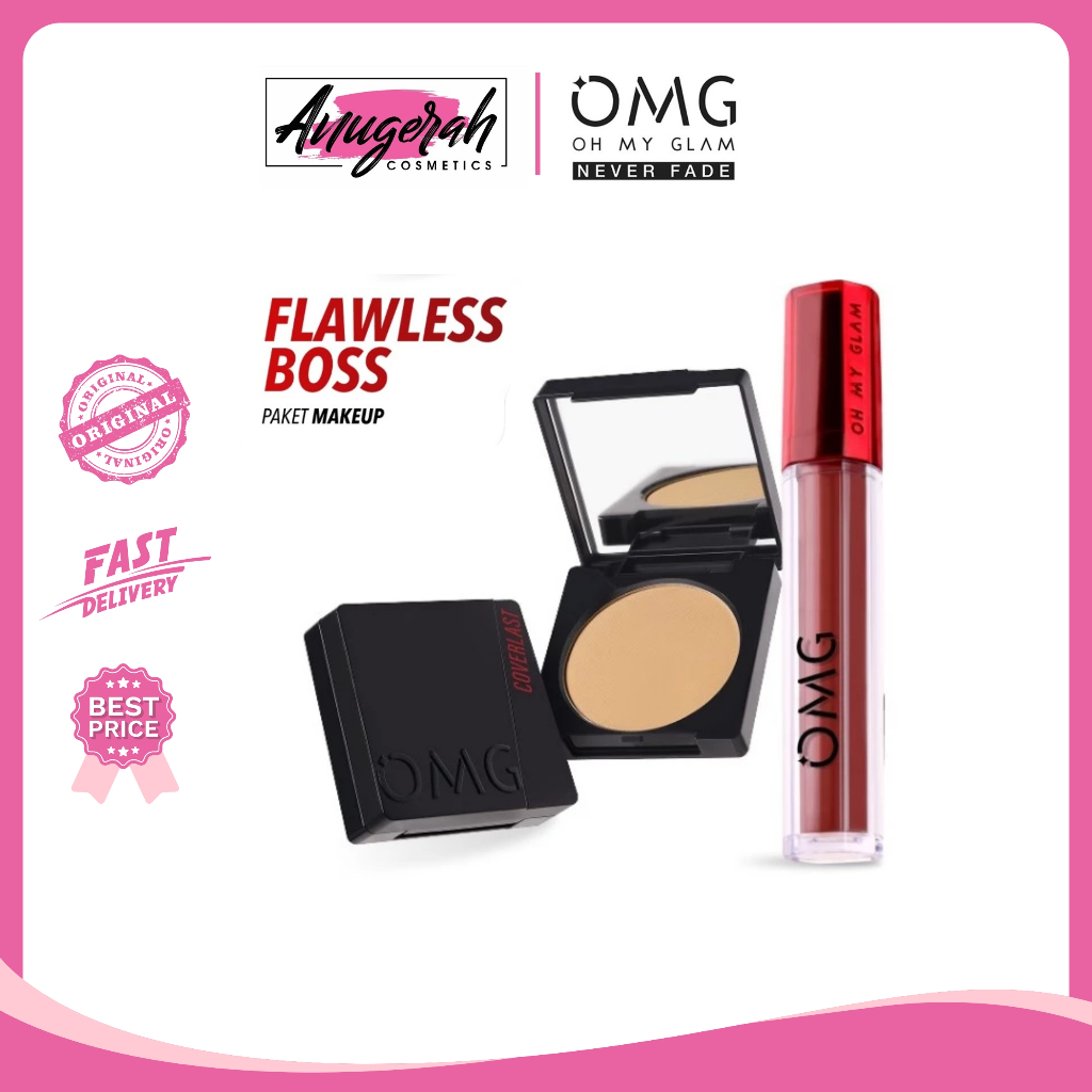 [PAKET] OMG BEST SELLER BUNDLE! Flawless Boss (Bedak + Lip Cream)