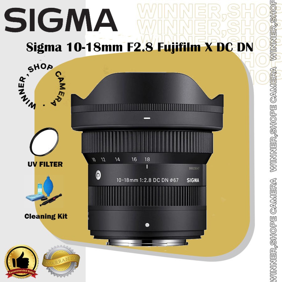 Sigma 10-18mm f2.8 Fujifilm X DC DN Contemporary Fuji 10-18 mm f/2.8