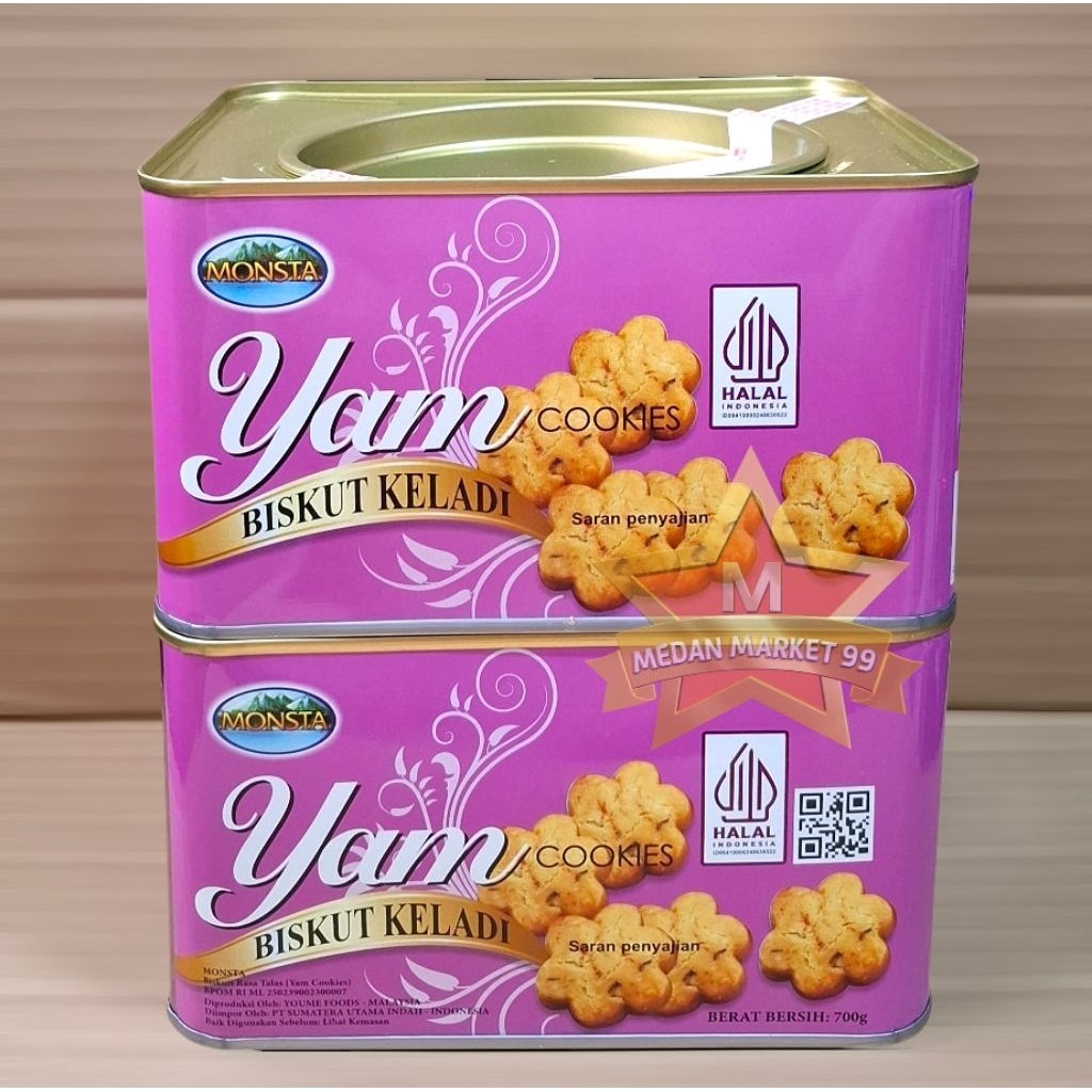 MONSTA | YAM COOKIES 700gr | BISKUIT KELADI ASLI IMPORT | COOKIES | KELADI | YAM COOKIES |  BISCUIT 
