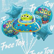 1 set balon foil karakter Alien I toy Story I dekorasi ulang tahun | paket dekorasi ulang tahun | ba