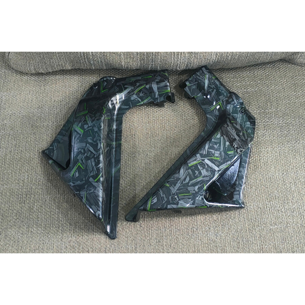 PROMO HARGA SPESIAL COVER TUTUP AIRSCOOP CARBON FORGED LIST HIJAU MOTOR RX-KING RX KING RXK RXS / AI