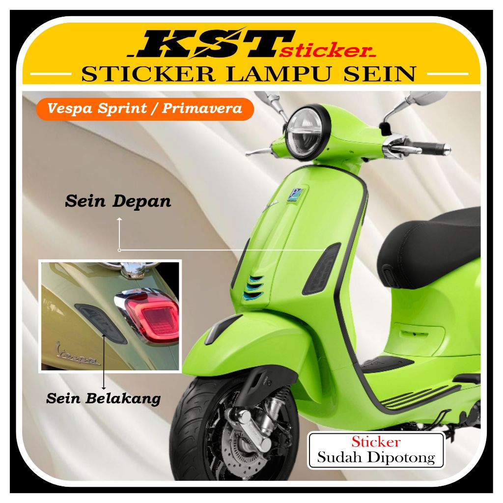 Stiker Lampu Sein Vespa Sprint/Primavera | Stiker Lampu Sein Vespa  Sprint/Primavera | Stiker Pelind