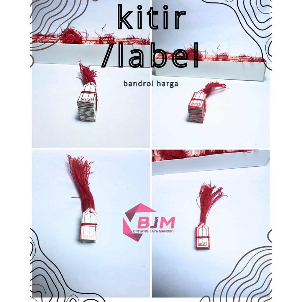 Kitir Perhiasan / Bandrol Emas Label Harga Kadar Berat Toko Emas