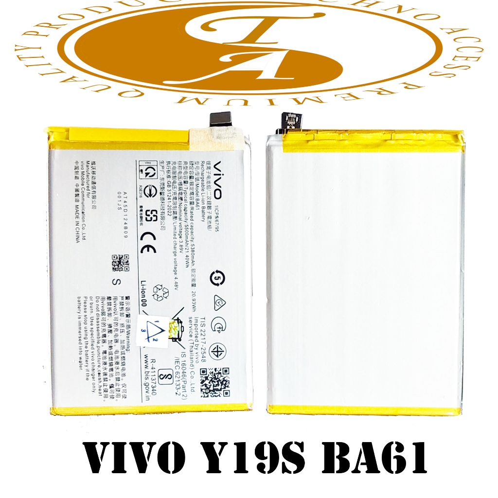 BATRE BATERAI VIVO Y19S B A61 BA61