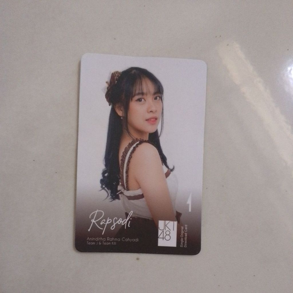 anindhita sweet and Bitter music card (rare) ofc 100%