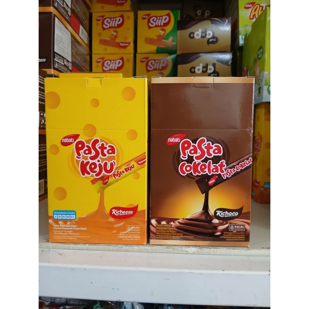 Pasta Keju Coklat Nabati - Keju 1 Box isi 30 Pcs