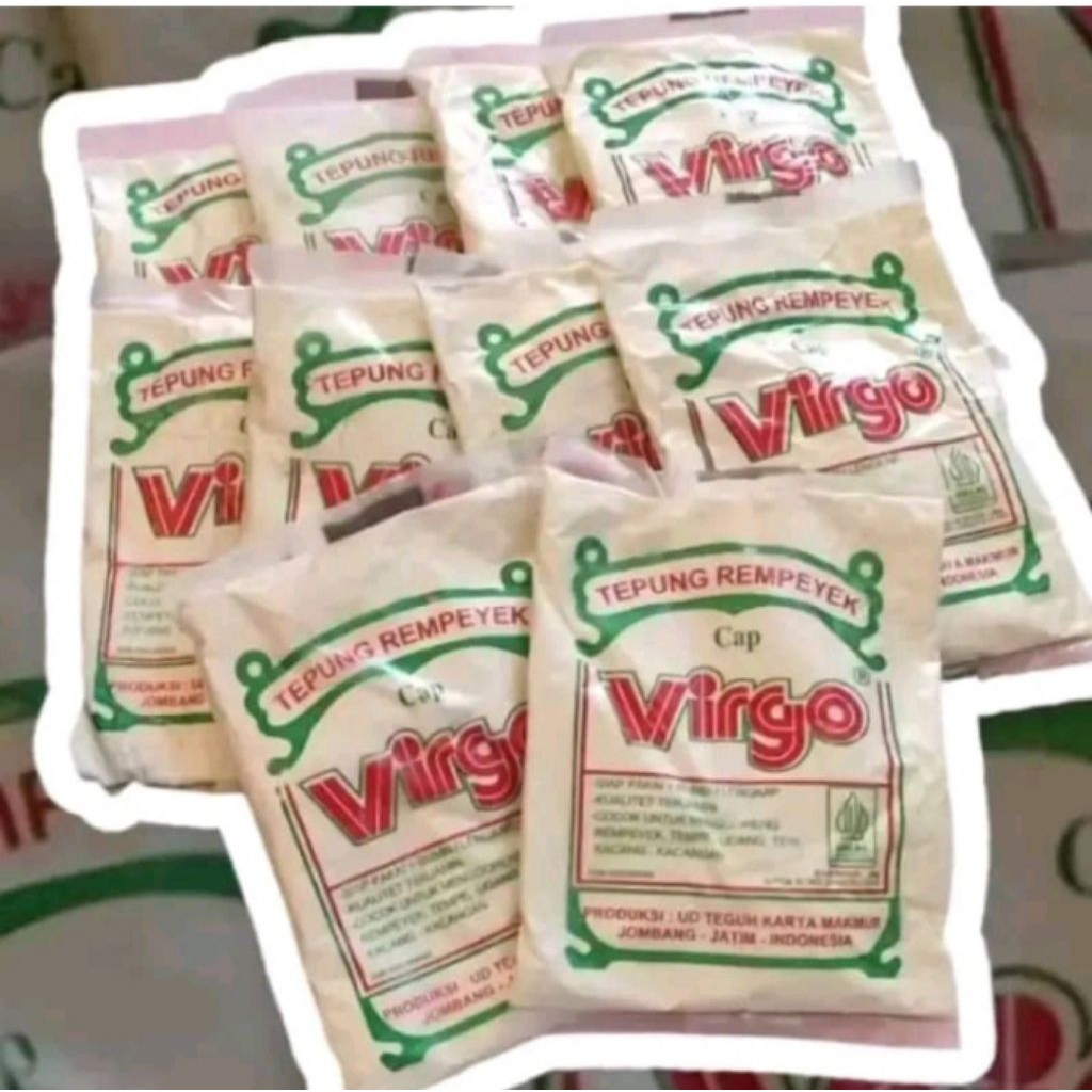 Tepung Rempeyek Virgo 1Paket 10pcs / Tepung Peyek / Tepung Virgo Kuning