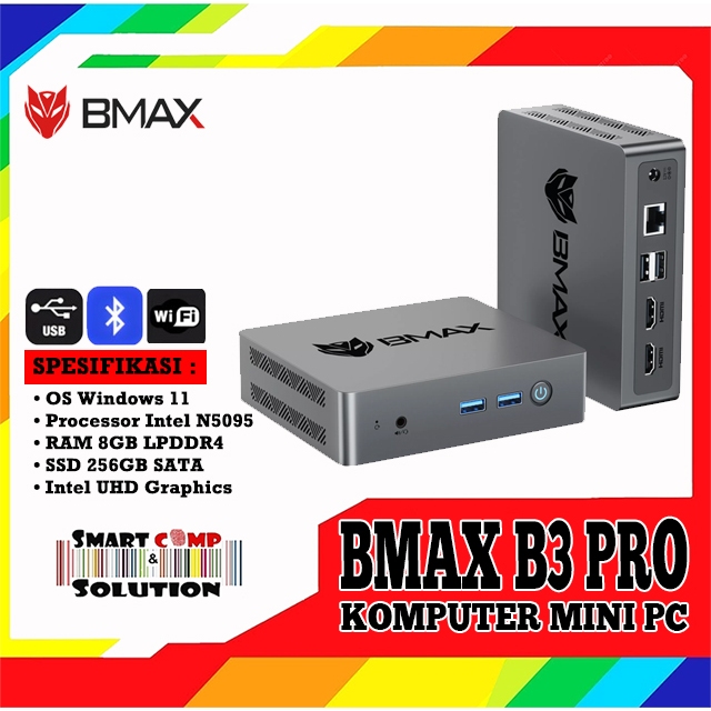 Komputer Mini PC Kit - BMAX MaxMini B3 Pro Intel Celeron N5095 8/256 GB Windows 11