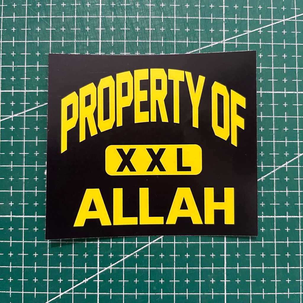 STICKER PROPERTY OF ALLAH XXL MIKE TYSON
