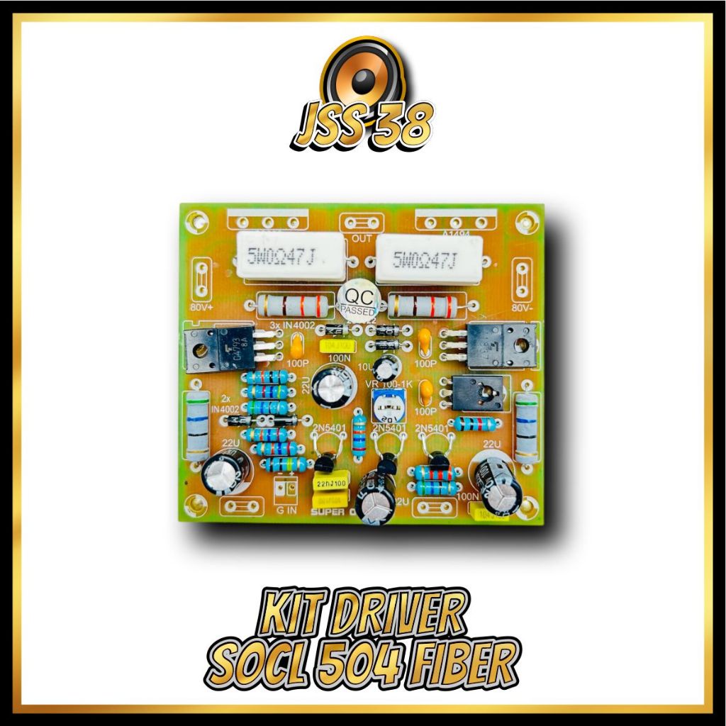 (KIT DRIVER) Super SOCL 504 Fiber Transistor Sanken Toshiba ups