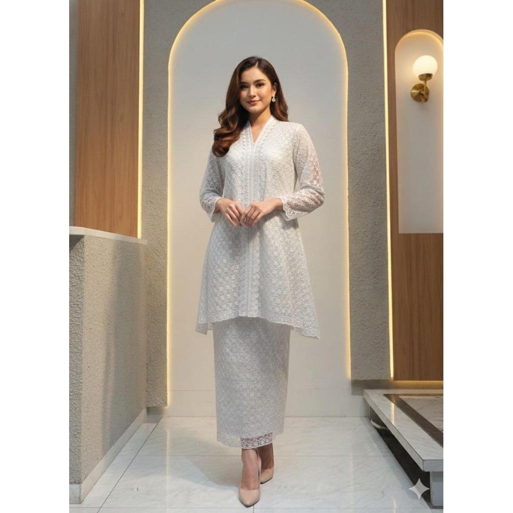 Gamis Setelan One Set Rok Tile Silk