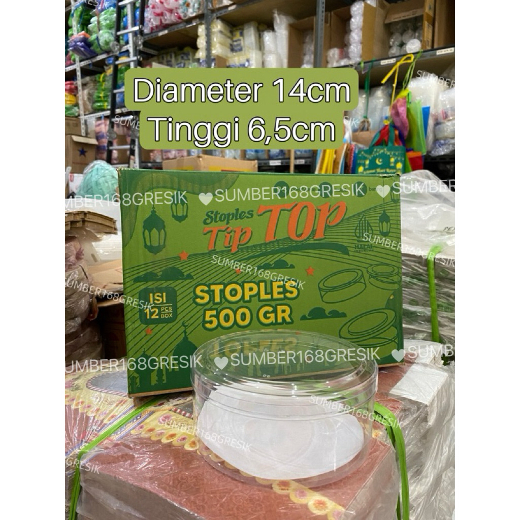 [1 LUSIN] TOPLES BULAT TIPTOP 500 gram | TOPLES KUE KERING 500 gram