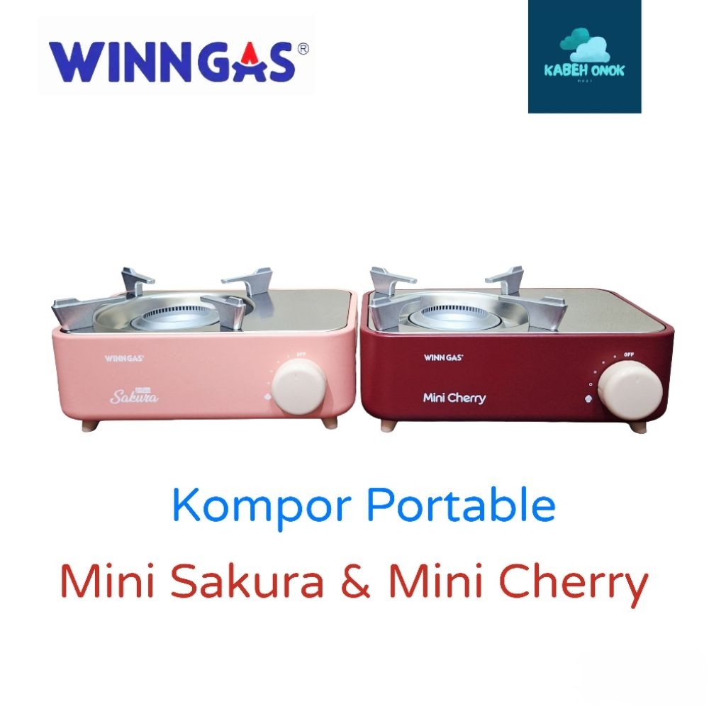 Kompor Portable Winn Gas Mini Cherry Mini Sakura / Winn Gas Kompor Portable
