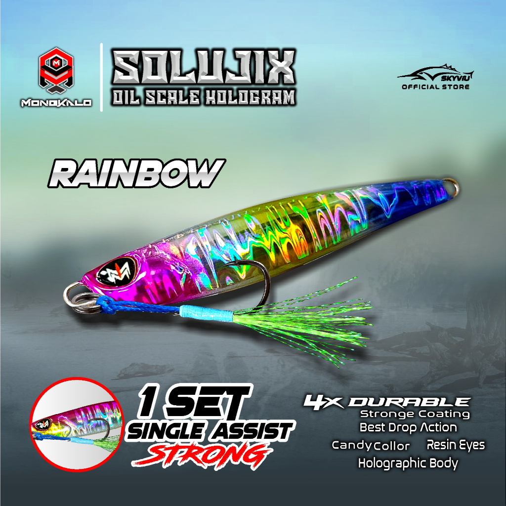 Mongkalo Solujix Minyak noGID noMotif Candy 20 Rainbow