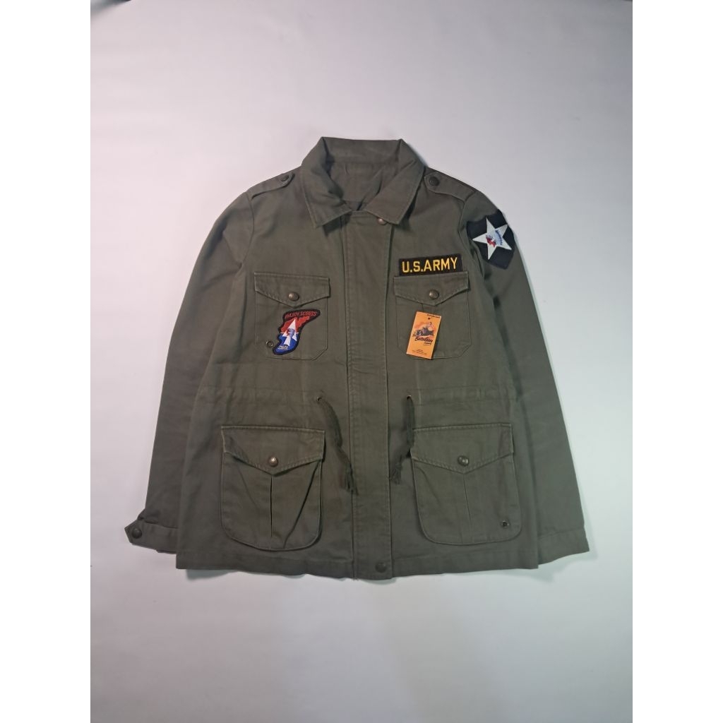 repro military jacket m65 us army john lennon dilan milea patch imjin infantry