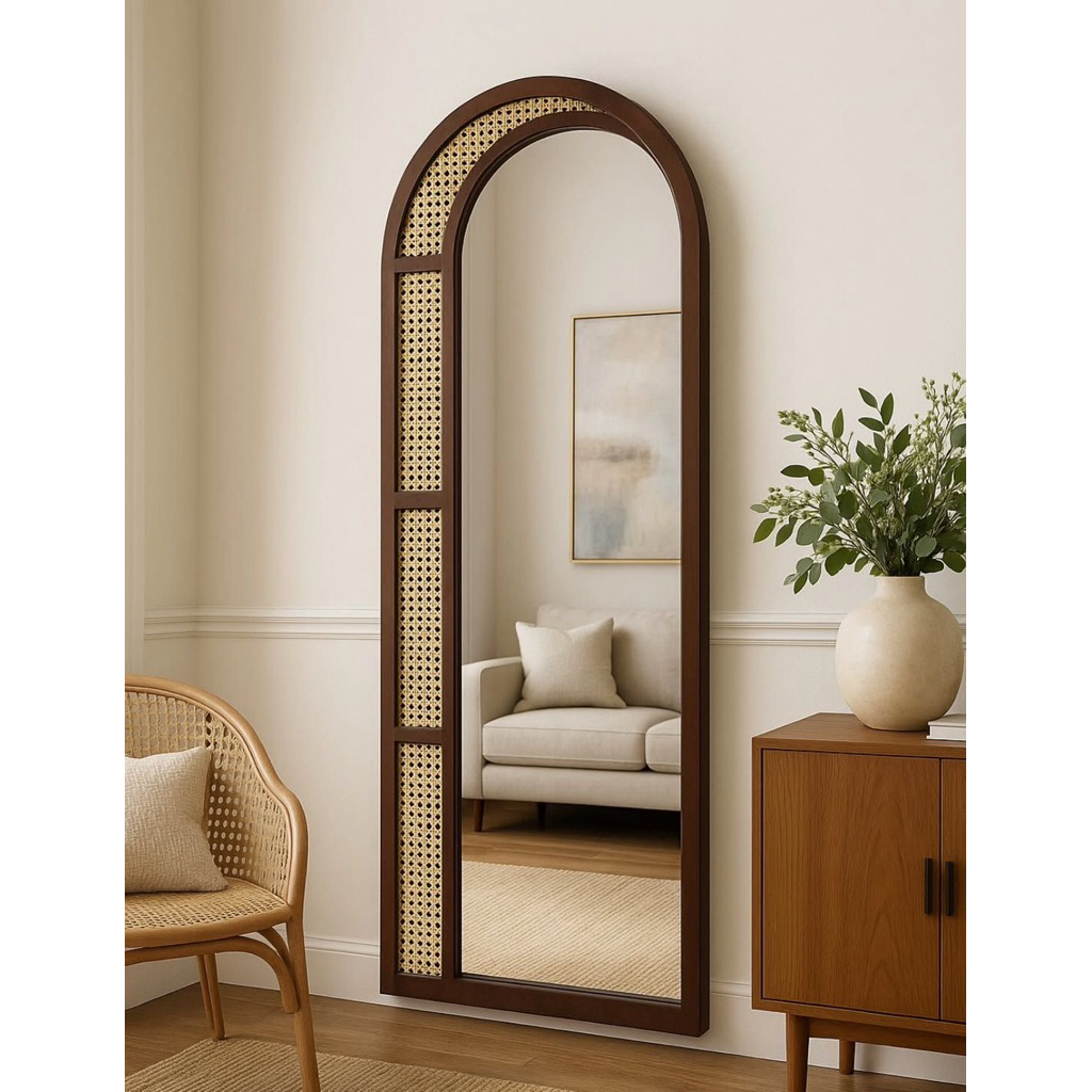 KACA CERMIN FULL BODY,CERMIN MINIMALIS,CERMIN RATTAN