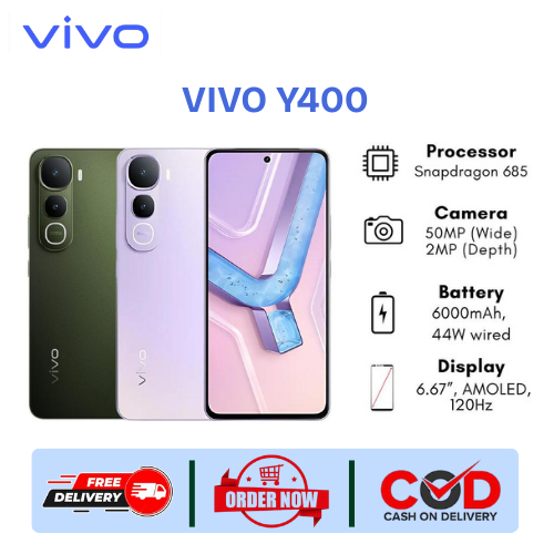 Vivo Y400 8/256GB - Prosesor Snapdragon 685