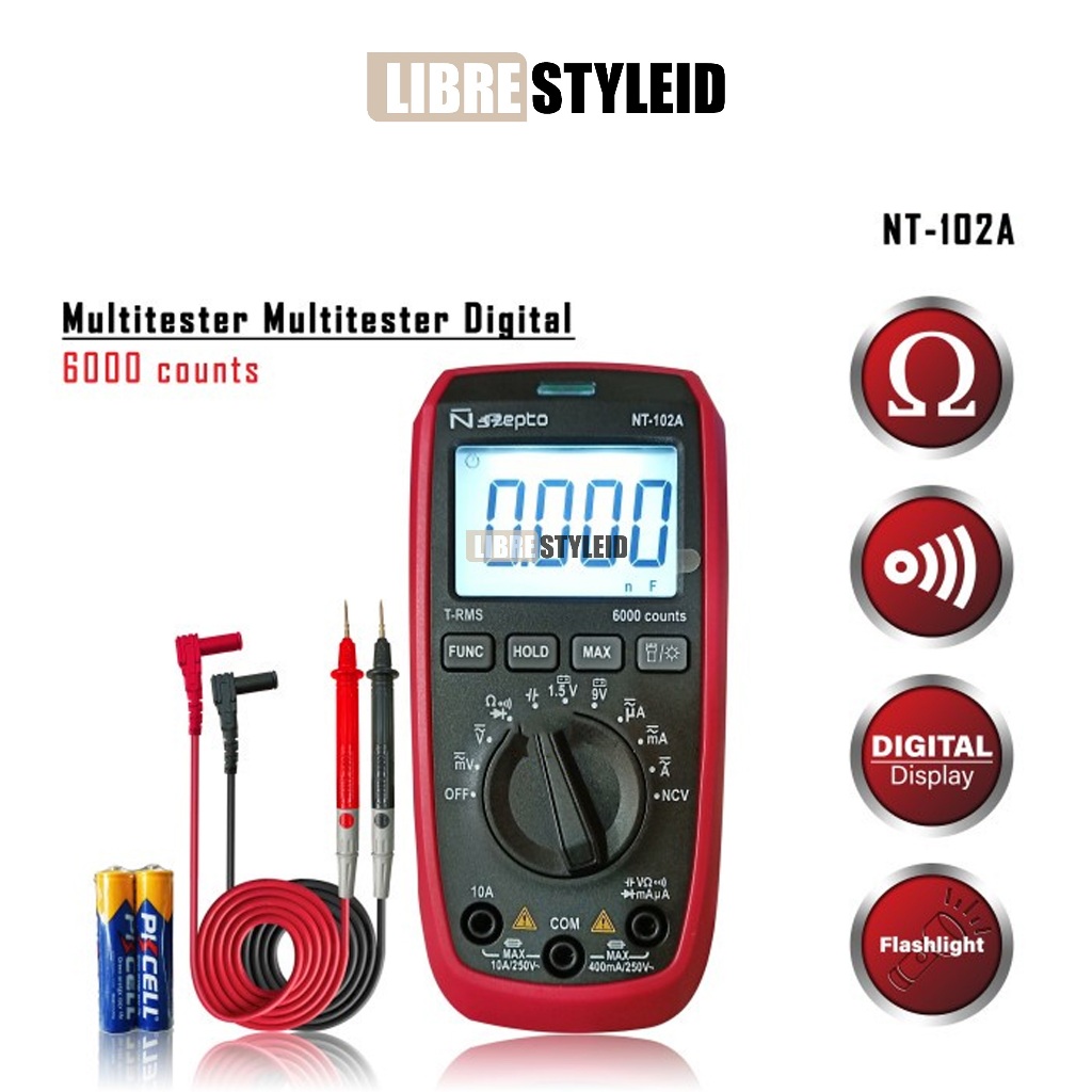Nepto NT-102A Multitester Multimeter Digital - Avometer Digital Ori