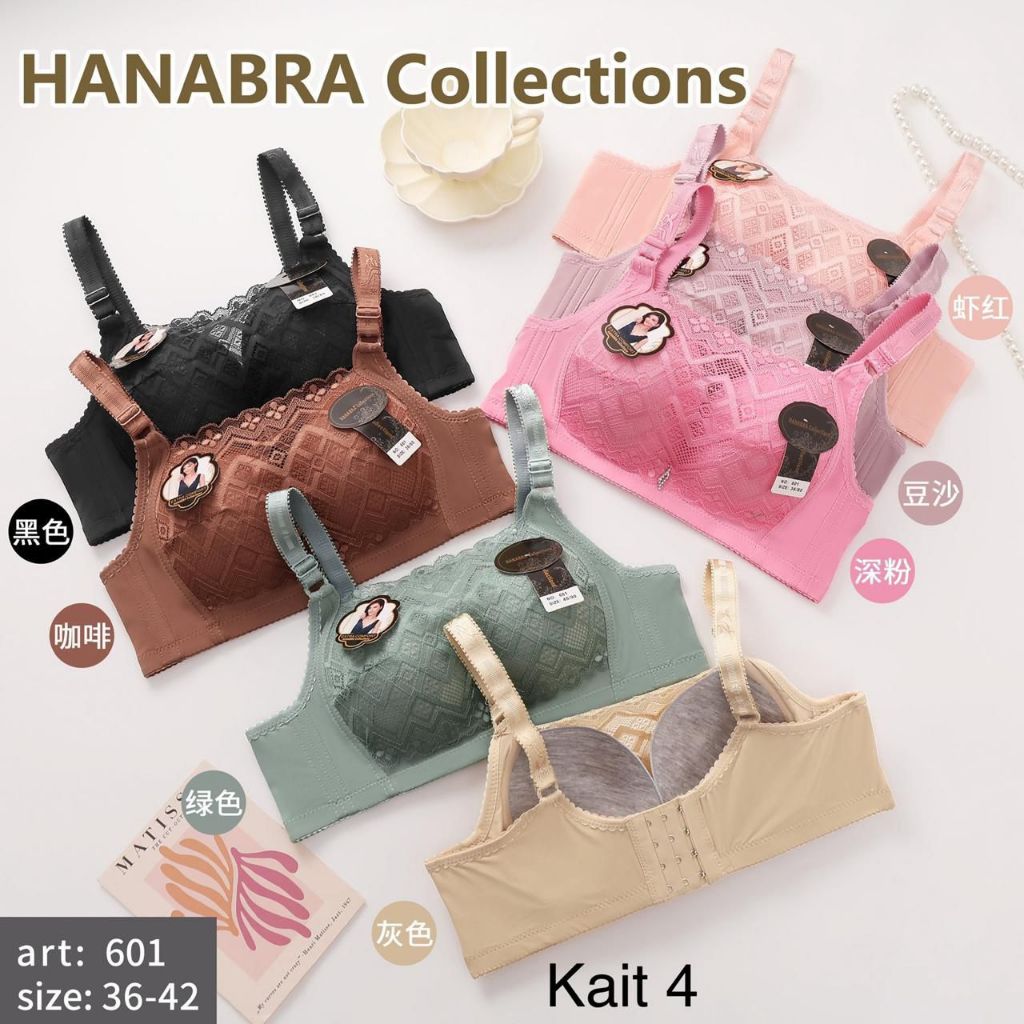 ( 3 PICS) Bh Bra Kemben Renda Cantik Cup B - C Ukuran 36 - 42 TELARIS