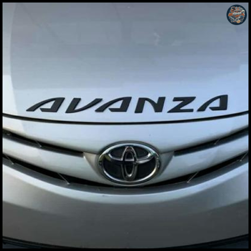 EMBLEM TULISAN AVANZA CHROME SILVER | STIKER LOGO MOBIL AVANZA SIAP TEMPEL