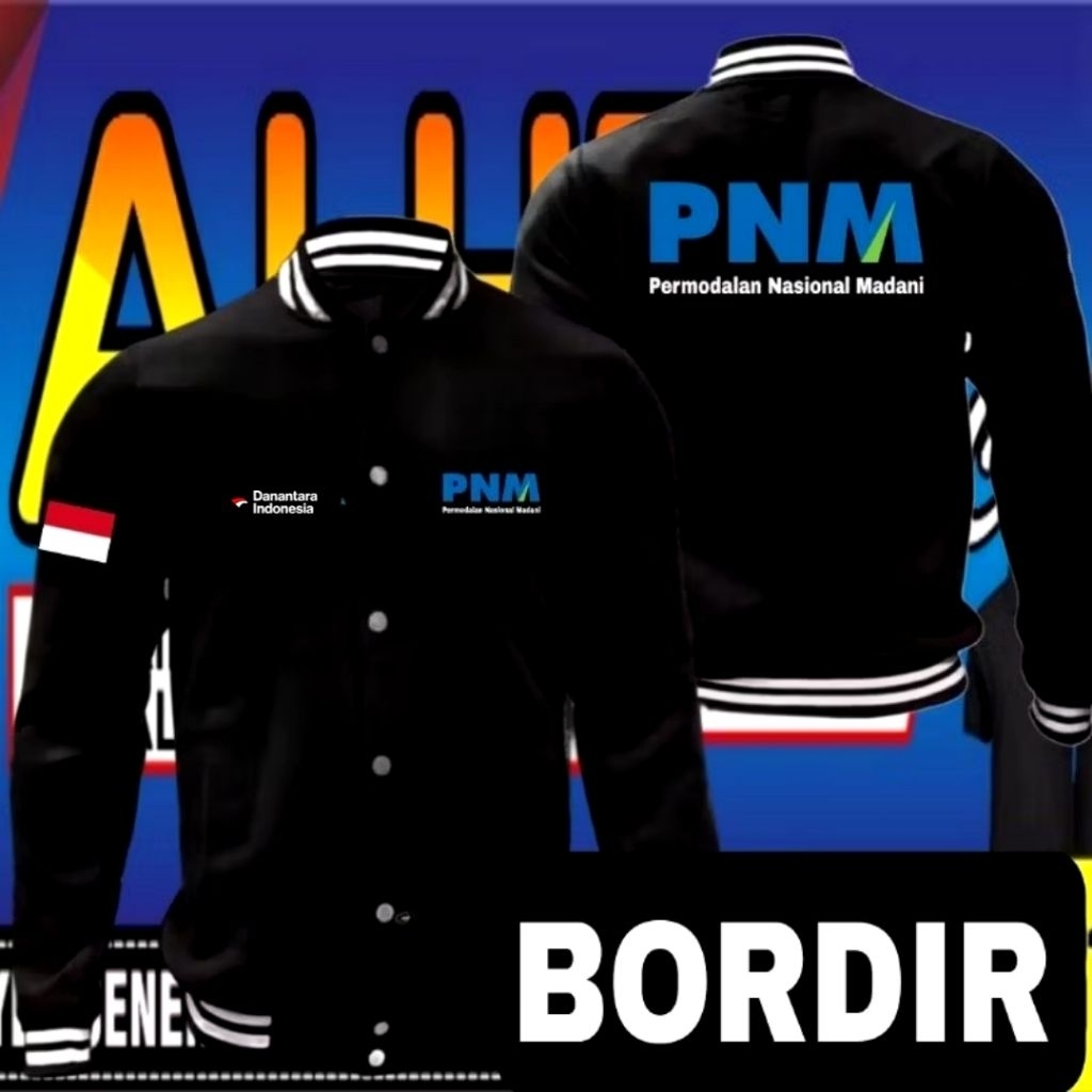ready stok Jaket danantara PNM jaket bordir PNM jaket varsity PNM jaket baseball PNM jaket BUMN PNM 