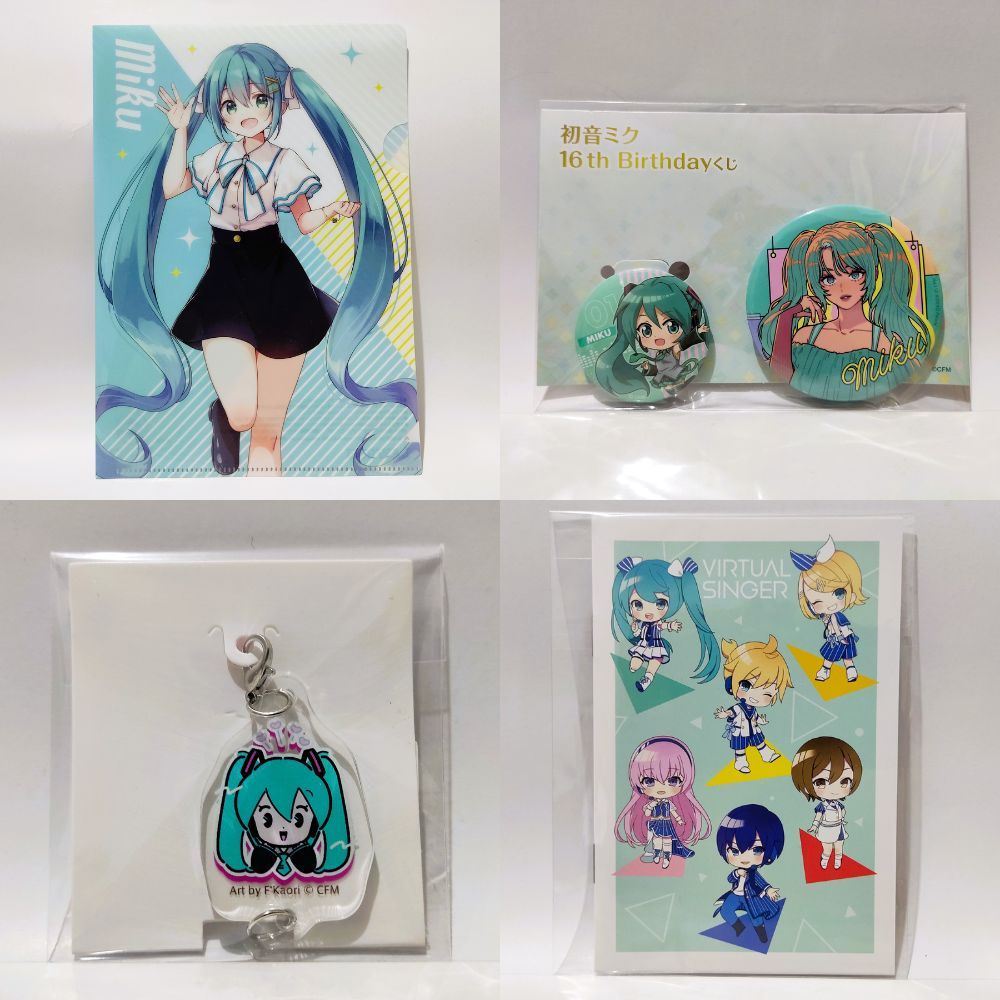 Hatsune Miku Merch Collection A5 Clear File / Can Badge / Acrylic Charm / Pocket Notebook
